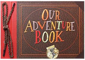 img 1 attached to 📷 Adventure Scrapbook Photo Album: Embossed Hard Cover, Movie Up Inspired, Perfect for Anniversaries, Weddings, Travel, Baby Showers, and More!