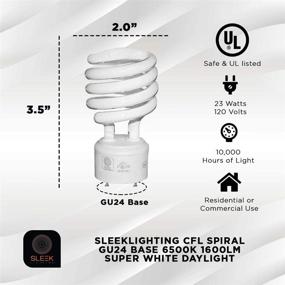 img 3 attached to 💡 SleekLighting 23Watt Listed Spiral 1600Lm: Powerful and Energy-Efficient Lighting Solution