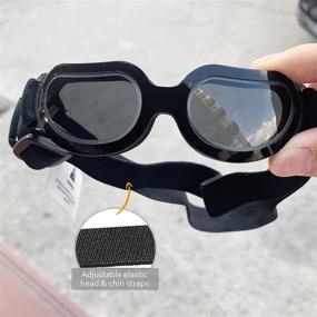 img 1 attached to 🐶 JJunLiM Dog Goggles: Waterproof, Windproof, UV Protection Sunglasses for Small to Medium Breed Dogs, Puppies, and Cats