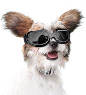 🐶 jjunlim dog goggles: waterproof, windproof, uv protection sunglasses for small to medium breed dogs, puppies, and cats логотип