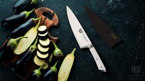 img 3 attached to 🔪 DALSTRONG 8" Chef Knife - Gladiator Series - Razor Sharp - Forged ThyssenKrupp High Carbon German Steel - Full Tang - Glacial White ABS Handle - with Protective Sheath - NSF Certified