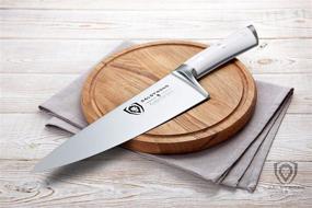 img 1 attached to 🔪 DALSTRONG 8" Chef Knife - Gladiator Series - Razor Sharp - Forged ThyssenKrupp High Carbon German Steel - Full Tang - Glacial White ABS Handle - with Protective Sheath - NSF Certified