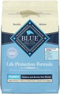 🐶 blue buffalo life protection formula natural puppy dry dog food: nourishing nutrition for happy puppies logo