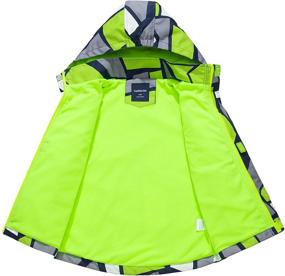 img 2 attached to 💦 Lightweight Waterproof Hooded Raincoats Windbreakers for Kids 2-14Y- Boys and Girls Rain Jackets