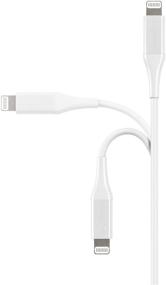 img 3 attached to 🔌 Amazon Basics MFi Certified USB-C to Lightning Cable Cord for Apple iPhone 11/12, iPad, 10,000 Bend Lifespan - 6-Ft, White