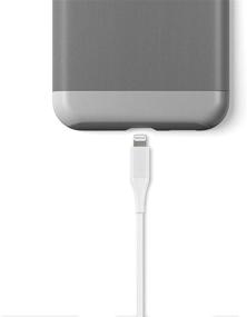 img 1 attached to 🔌 Amazon Basics MFi Certified USB-C to Lightning Cable Cord for Apple iPhone 11/12, iPad, 10,000 Bend Lifespan - 6-Ft, White