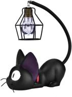 🐱 kiki cat resin lamp - anime cat lamp for bedside reading - family garden night light (iron wire lampshade) логотип