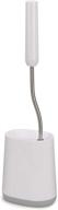 🚽 flex lite toilet brush with slim holder, flexible anti-drip head - joseph joseph, gray logo