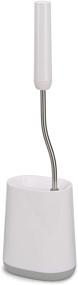 img 4 attached to 🚽 Flex Lite Toilet Brush with Slim Holder, Flexible Anti-Drip Head - Joseph Joseph, Gray