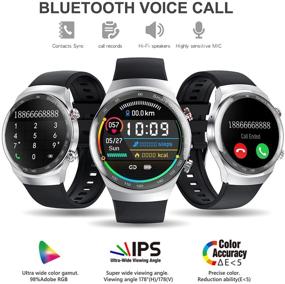 img 3 attached to ⌚ suinsist SmartWatch 2021: Звонки, фитнес и отслеживание сна, IP67 водонепроницаемый с HD сенсорным экраном