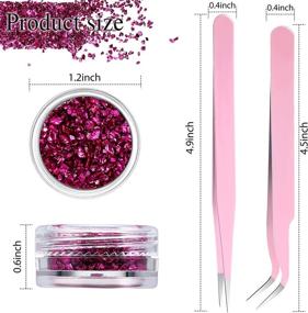 img 3 attached to 🌟 Irregular Metallic Sprinkles Tweezers for Scrapbooking & Stamping: Enhance Your Decoration!