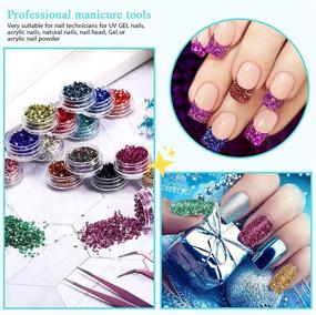 img 1 attached to 🌟 Irregular Metallic Sprinkles Tweezers for Scrapbooking & Stamping: Enhance Your Decoration!