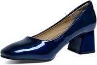 👠 chunky square heel women's pumps - world women's shoes logo