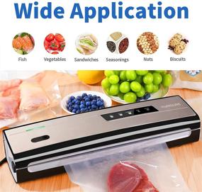 img 2 attached to 🔒 HUMSURE Vacuum Sealer Machine - High-Powered Automatic & Manual Food Vacuum Sealer with Superior Suction & Simple Operation, Compact Sous Vide Vacuum Sealer for Extended Food Preservation