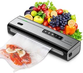 img 4 attached to 🔒 HUMSURE Vacuum Sealer Machine - High-Powered Automatic & Manual Food Vacuum Sealer with Superior Suction & Simple Operation, Compact Sous Vide Vacuum Sealer for Extended Food Preservation