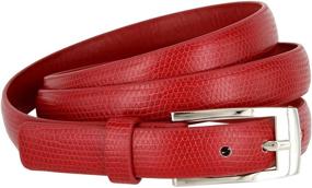 img 2 attached to 🐉 Stylish Womens Skinny Lizard Embossed Leather Belts for Fashionable Women's Accessories