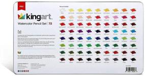 img 1 attached to 🖌️ Набор цветных карандашей KingArt PRO Watercolor Collection - 72 уникальных цвета (72 штуки)