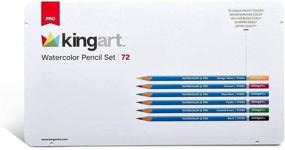 img 3 attached to 🖌️ Набор цветных карандашей KingArt PRO Watercolor Collection - 72 уникальных цвета (72 штуки)