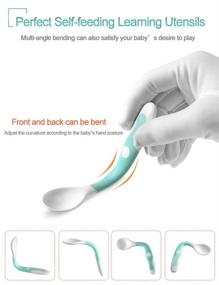 img 3 attached to 🍴 Qshare Bendable Utensils for Toddlers: Effective Training Tools for Kids' Home Store