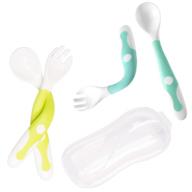 🍴 qshare bendable utensils for toddlers: effective training tools for kids' home store logo