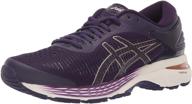 silver asics women's gel kayano running shoes for maximum performance logo