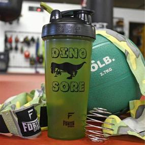 img 1 attached to 🦖 Blender Bottle x Forza Sports Classic 28 oz. Shaker - Dino Sore - Green: Powerful Mixing and Stylish Design!