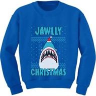 🎄 jawlly christmas sweater sweatshirt for boys - trendy fashion hoodies & sweatshirts by teestars logo