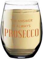 prosecco wine glass - funny wine glasses for women - best friend, mom, sister, or girlfriend gifts - 15 oz stemless - fun and cute birthday presents - her rose sparkling champagne логотип