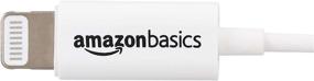 img 1 attached to 🎧 Apple MFi Certified Amazon Basics Earphones with Lightning Connector - White