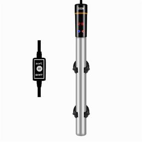 img 4 attached to ZEETOON 500W Aquarium Heater + Thermometer, Plants - Stainless Steel Submersible Heater for 40-130 Gallon Fish Tank