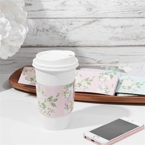 img 3 attached to Floral Coffee Sleeves Colors 100 Pack