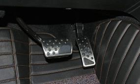 img 1 attached to 🚗 Non-Slip Performance Foot Pedal Pads by Jessica Alba - Auto Aluminum Pedal Covers for Jeep Grand Cherokee and Dodge Durango (2011-2018)
