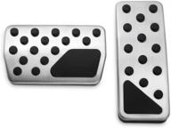 🚗 non-slip performance foot pedal pads by jessica alba - auto aluminum pedal covers for jeep grand cherokee and dodge durango (2011-2018) logo
