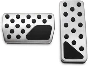 img 4 attached to 🚗 Non-Slip Performance Foot Pedal Pads by Jessica Alba - Auto Aluminum Pedal Covers for Jeep Grand Cherokee and Dodge Durango (2011-2018)