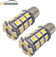 ruiandsion 2 шт. 1156 ba15s светодиодные лампы: ультра-яркие чипы 5050, 27 smd, 6v, идеально подходят для фонарей заднего хода и указателей поворота, тепло-белая подсветка логотип