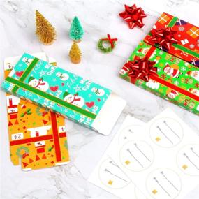 img 1 attached to 🎁 STEFORD 8 Pack Christmas Gift Card Holders Boxes: Perfect Party Favors with Bows and Name Tags!