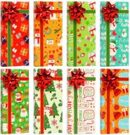 🎁 steford 8 pack christmas gift card holders boxes: perfect party favors with bows and name tags! logo