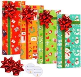 img 3 attached to 🎁 STEFORD 8 Pack Christmas Gift Card Holders Boxes: Perfect Party Favors with Bows and Name Tags!