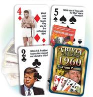 flickback 1960 trivia playing cards: perfect for birthday or anniversary celebrations логотип