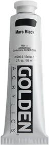 img 1 attached to Golden Mars Black - 2 Ounce Heavy Body Acrylic Paint for Enhanced SEO