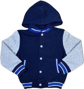 img 1 attached to 🧥 Ultimate Style and Comfort: Unik Varsity Letterman Jacket Hooded Boys' Clothing