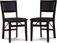 🪑 comfort and convenience: linon keira pad folding chair, set of 2 logo