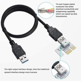 img 1 attached to 🔌 Поднимающая плата BEYIMEI с USB 3.0 удлинителем - эффективный адаптер PCI-E для майнинга криптовалют, биткоина и эфира (VER010-X, 1 упаковка)