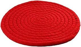 img 3 attached to INTELLECTDOOR Round Fabric Trivets（Red）