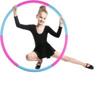 🎪 premium detachable & size adjustable kids hoola hoop - weighted colorful hula rings for fitness, gymnastics & fun- best toy gifts for boys and girls логотип