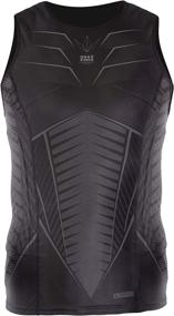 img 4 attached to 🔥 Bunkerkings Fly Compression Sleeveless Top/Chest Protector - Black: Lightweight & Effective