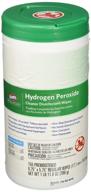 🧼 powerful saalfeld 30825 hydrogen peroxide cleaner disinfectant wipes - effective against norovirus, hiv, and rotavirus - pack of 155 logo