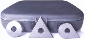 img 2 attached to 🔪 High-Performance Replacement Blades for Spealloy Carbide Paint Scrapers - Round, Triangular, and Drop Shaped. Compatible with BAHCO 625 Hand-held Scrapers. Perfect for Effortlessly Removing Paint, Glue, Varnish, and Rust. Set of 3 Blades.