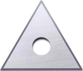 img 1 attached to 🔪 High-Performance Replacement Blades for Spealloy Carbide Paint Scrapers - Round, Triangular, and Drop Shaped. Compatible with BAHCO 625 Hand-held Scrapers. Perfect for Effortlessly Removing Paint, Glue, Varnish, and Rust. Set of 3 Blades.