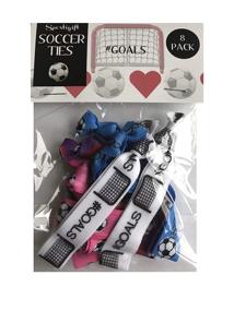 img 1 attached to ⚽️ 8 Piece Soccer Hair Elastic Set - Accessories for Players, Women, Girls, Coaches, High School Teams, Club Teams and Leagues - Made in the USA - Soccer Hair Accessories